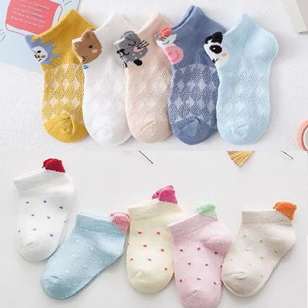 Kids Cotton No-Show Ankle Socks for Sneaker Wear Summer Cartoon Hidden Socks Boys Girls Infant Children's Footwear