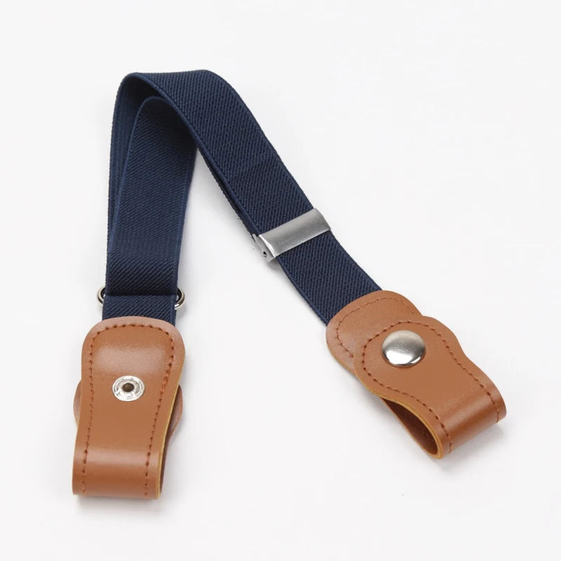 New Child Kids Buckle-Free Elastic Belt No Buckle Stretch Belt for Boys Girls Adjustable Children for Jeans Pants Lazy Belts
