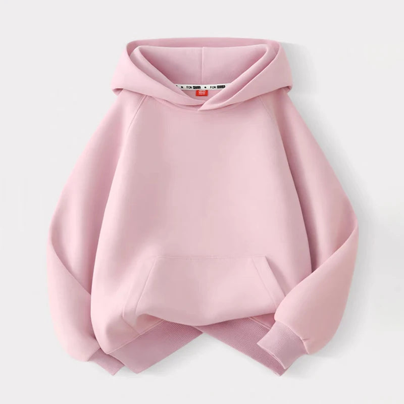 Hoodie Sweatshirts for Boys Clothing Autumn White Casual Sport Long Sleeve Girls Jackets Children's Clothes Teen 6 8 10 12 Years
