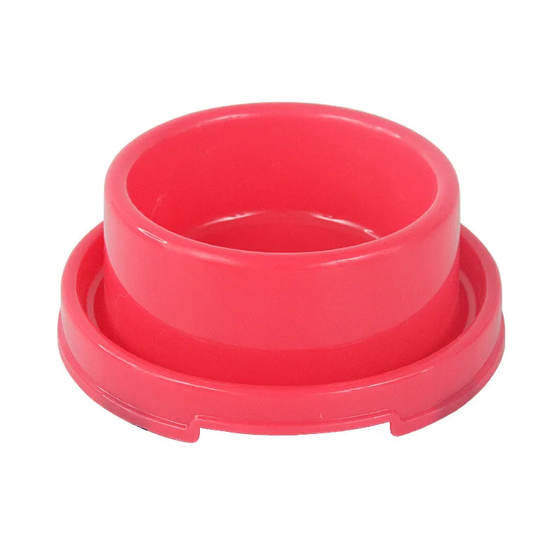 Round Pet Single Bowl for Dogs Cats Food Water Feeding Non-Slip Fixed Stable Feeder Dish Durable Pet Feeding Supplies