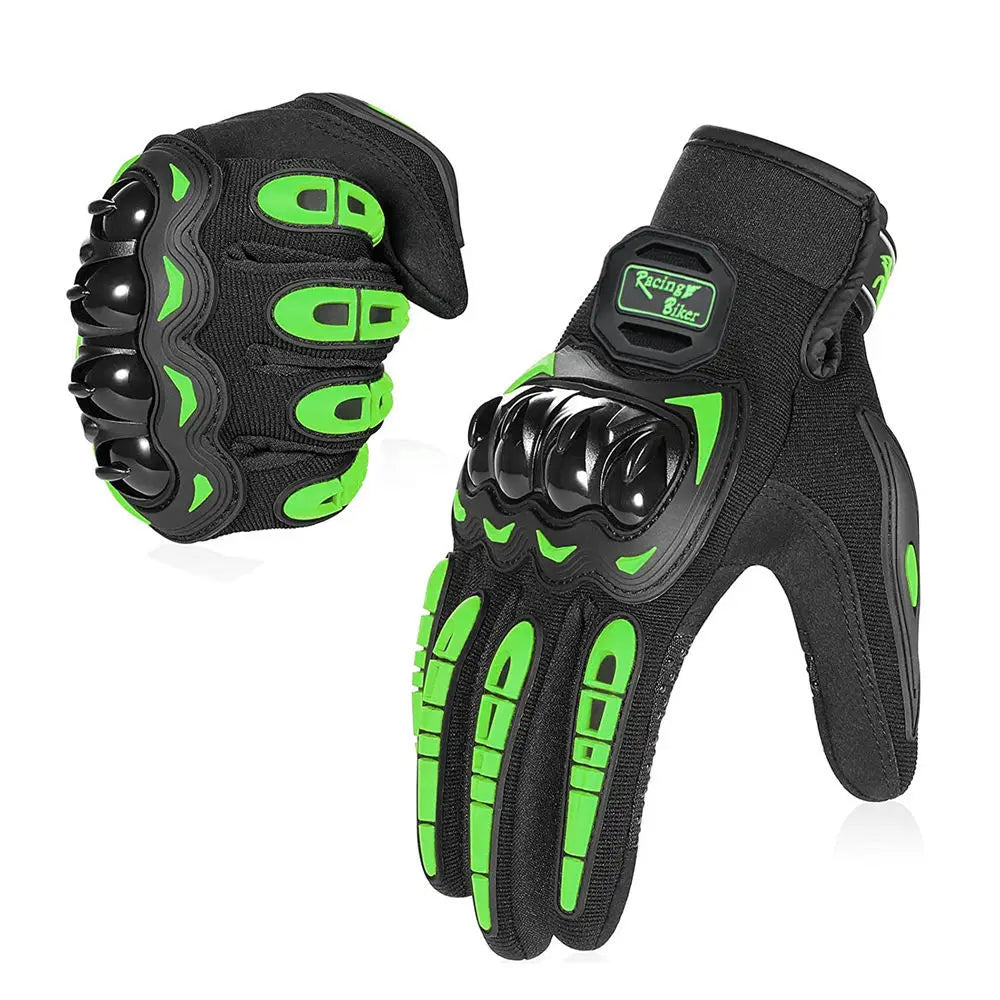 Motorcycle Racing Gloves Men Summer Breathable Blue Motocross Protective Gear Red with Grip Palm for Moto Cycling Riding