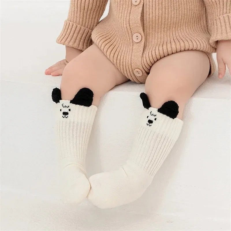 Cute Kids Socks For Girls Boys Soft Cotton Baby Toddler Boy Girl Sock Cartoon Children's Short Socks Autumn Winter 0-8Years New