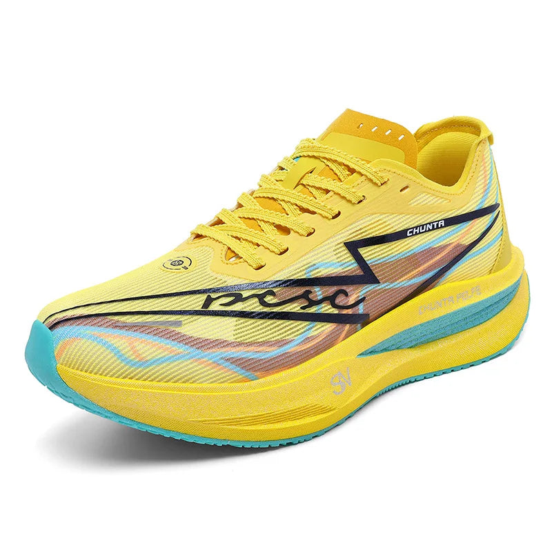 Men's and Women's Running Shoes Anti Slip and Shock-Absorbing Carbon Fiber Board Professional Marathon Chunta Sports Shoes 2026