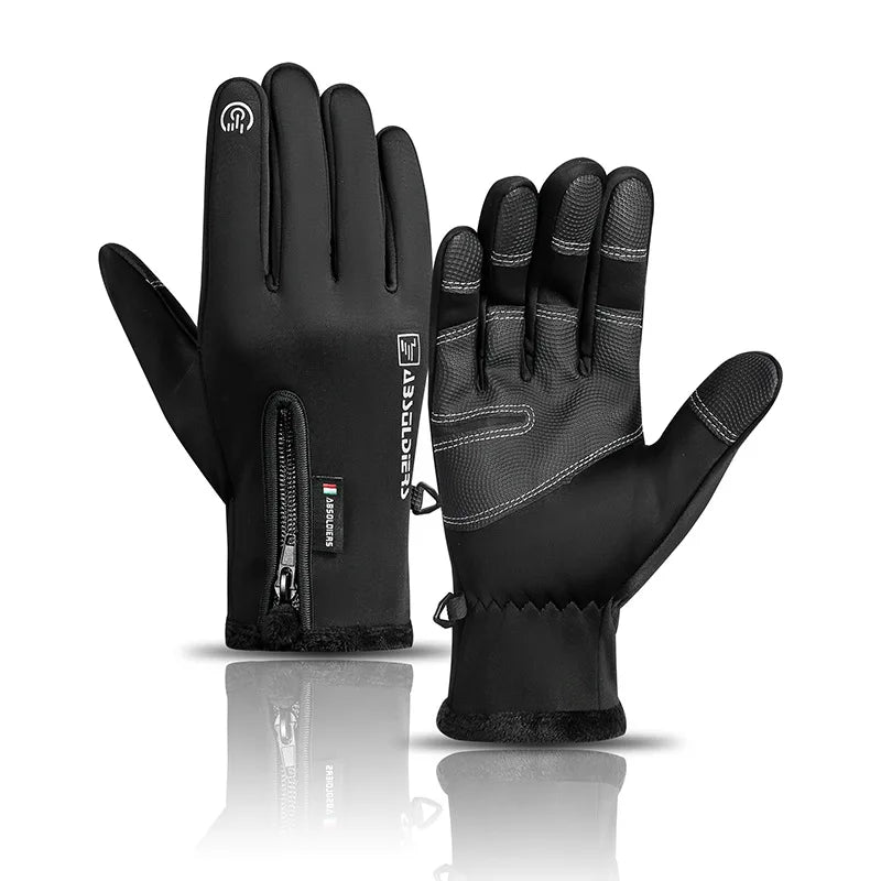 Waterproof Winter Fishing Gloves 2 Finger Flip Windproof Women Men Gloves Velvet Warm Protection Fish Angling Gloves