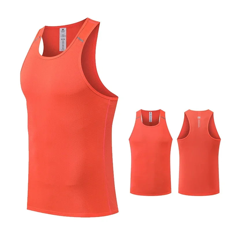 Men Sportswear Man Gym Fitness Vest Male Sportwear Sleeveless T-shirt Athletics Running Clothing Hiking Vests Men's Tracksuit