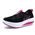 NEW Women Sneakers Breathable Waterproof Wedges Platform Vulcanize Shoes Woman Sneakers Leather Casual Shoes Tenis Feminino