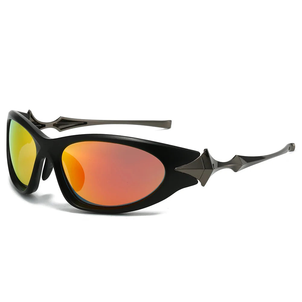 Sunglasses for Men New Fashion Mirror Pilot Punk Vintage Alloy Star Leg Y2K Sun Glasses Women Sexy Hip Hop Shades Driving Uv400