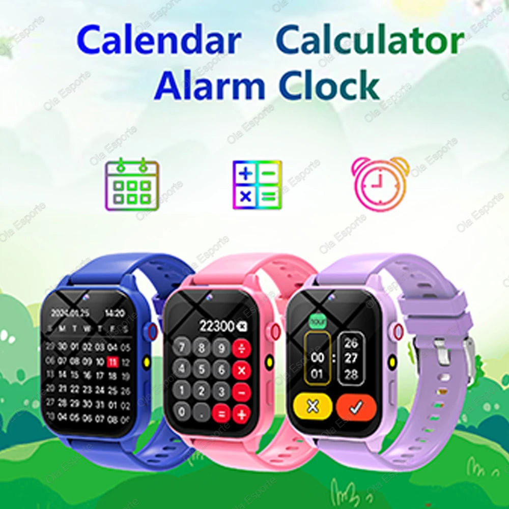 2026 New Kids Camera Smart Watch For Kids Games Sleep Monitor Flashlight Alarm Clock Boy Girl Gift Children Partner Smartwatch