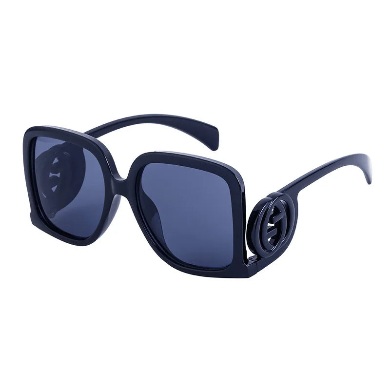 New Sunglasses for Women Retro Fashion Sun Glasses Polygonal Splicing Color Blocked Eyeglass Luxury Design Uv400