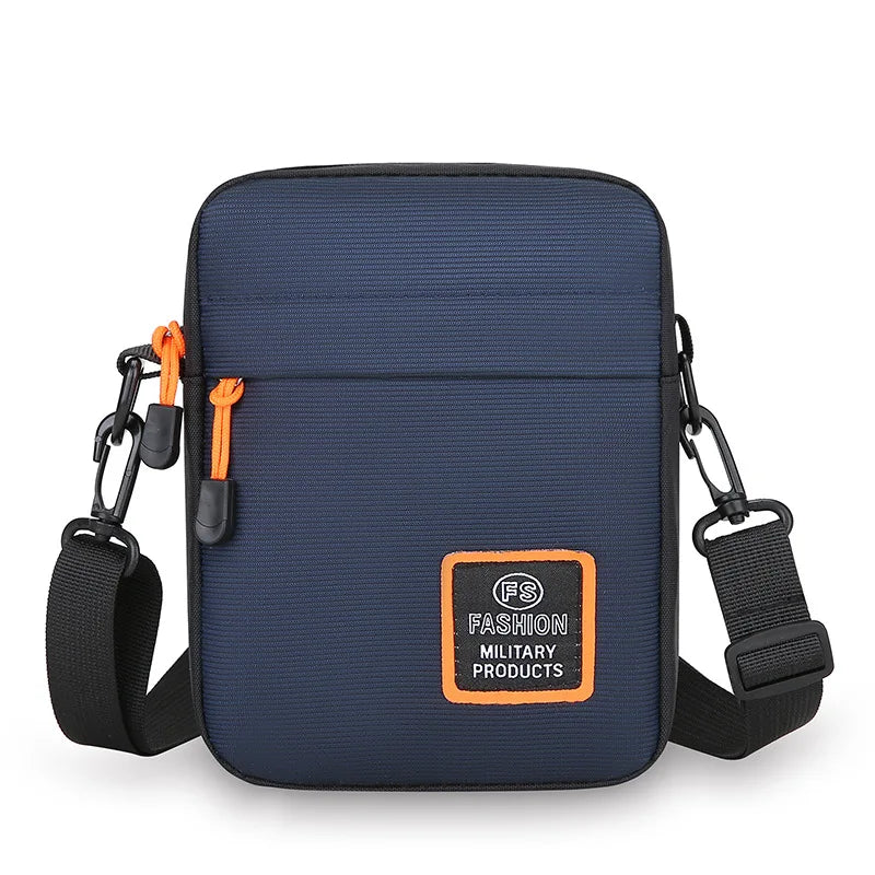 Men's Business Shoulder Bag Casual Man's Messenger Bag Durable Male Handbag Waterproof Oxford Cloth Bag Mini Mobile Phone Bags