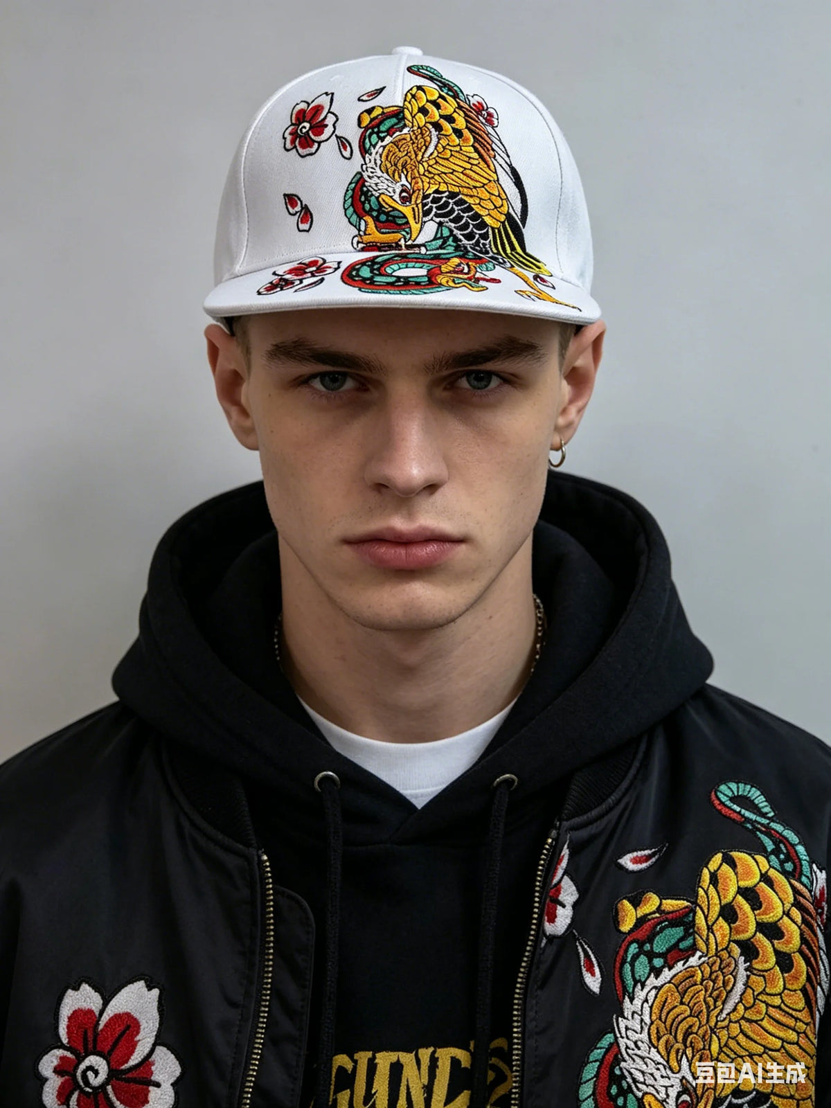Men Baseball Cap Flat Hats  Embroidery Flat Top Hat Men Women Outdoor Leisure Hip Hop High Street Big Head Plus Size