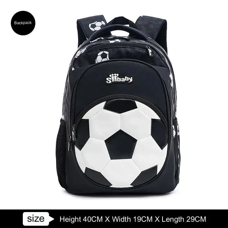Football School Bags for Boys Shoulder Backpack Bagutte Children Spinal Protection Light Big Capacity Waterproof Backpack Kids