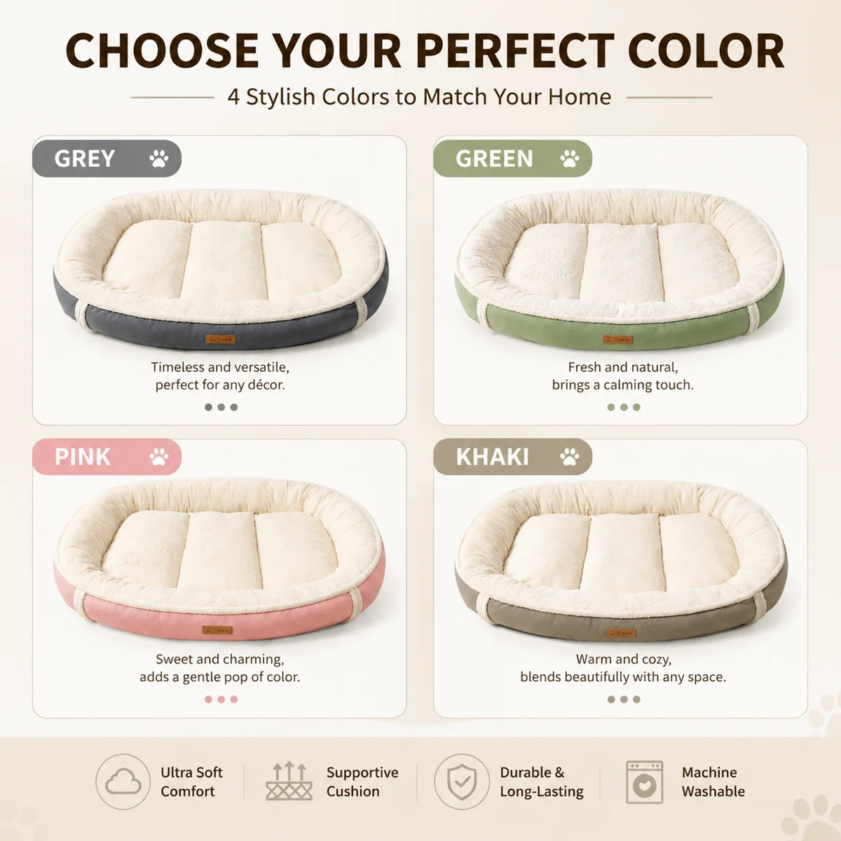 Pet Bed Mat for Dogs Cats Washable Soft Sofa Cushion Pad Non-Slip Universal Kennel Blanket for Small Medium Large Pets Supplies