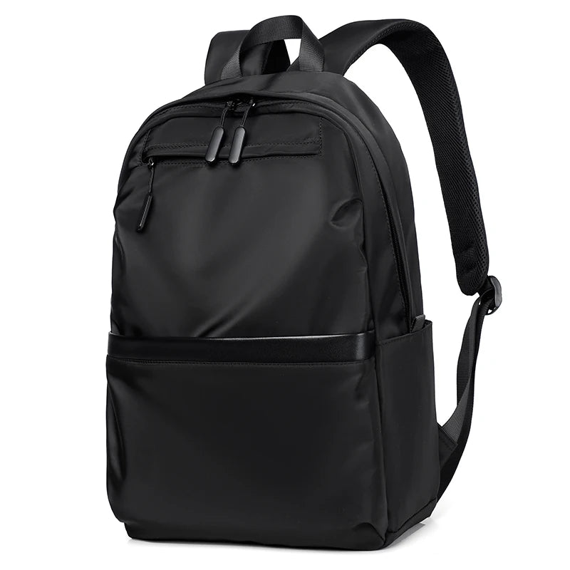 Men's casual business backpack, large capacity computer bag, waterproof fabric, suitable for daily commuting, school, travel