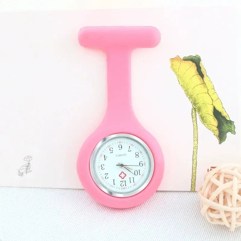 Nurse Watch for Women Men, Silicone Lapel Pin Pocket Fob Doctor Pocket Lapel Clip On Watch for Week Doctor Nurse Birthday Gifts