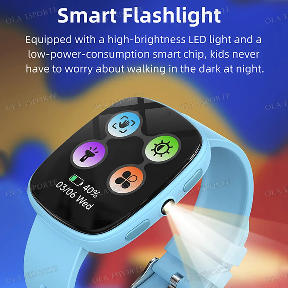 Kids Games Smartwatch 1.56 ''HD Screen Camera 22 Interesting Games Sleep Monitor Alarm Clock Calculator Watch For Children Gifts