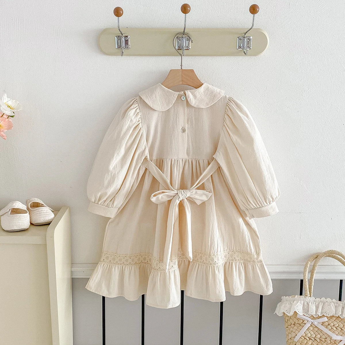 Baby Girls Dress Long Sleeve Girls Sweet Party Princess Kids Dresses for Girls Ruffles Lace Casual Dresses children's dresses