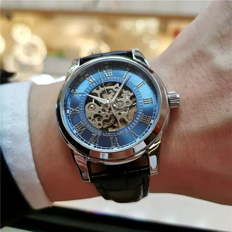 [Automatic Mechanical Men's Watch] Fashionable, High-Looking, and Affordable Luxury Men's Automatic Mechanical Watch, Suitable for Business and Casual Wear, Stylish and Handsome Men's Watch Hot-Selling Watches Are the Preferr