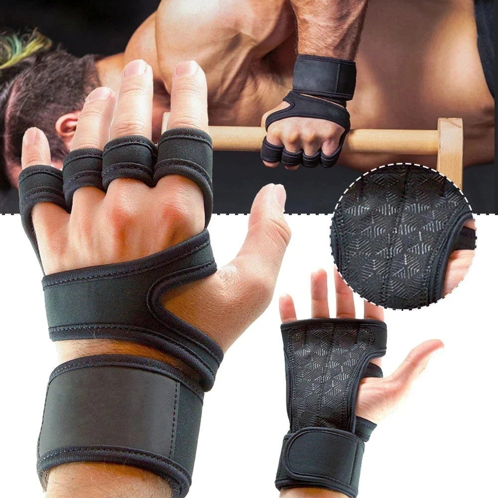 Training Sport Gloves for Men Women Workout Gloves Fitness Body Building Weightlifting Gym Hand Wrist Palm Protector Gloves