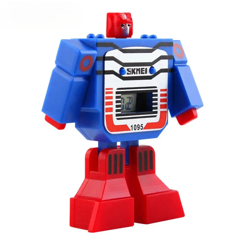 Transformers Kids Watches LED Digital Children Cartoon Sports Watches Robot Transformation Toys Movie Peripheral Birthday Gifts
