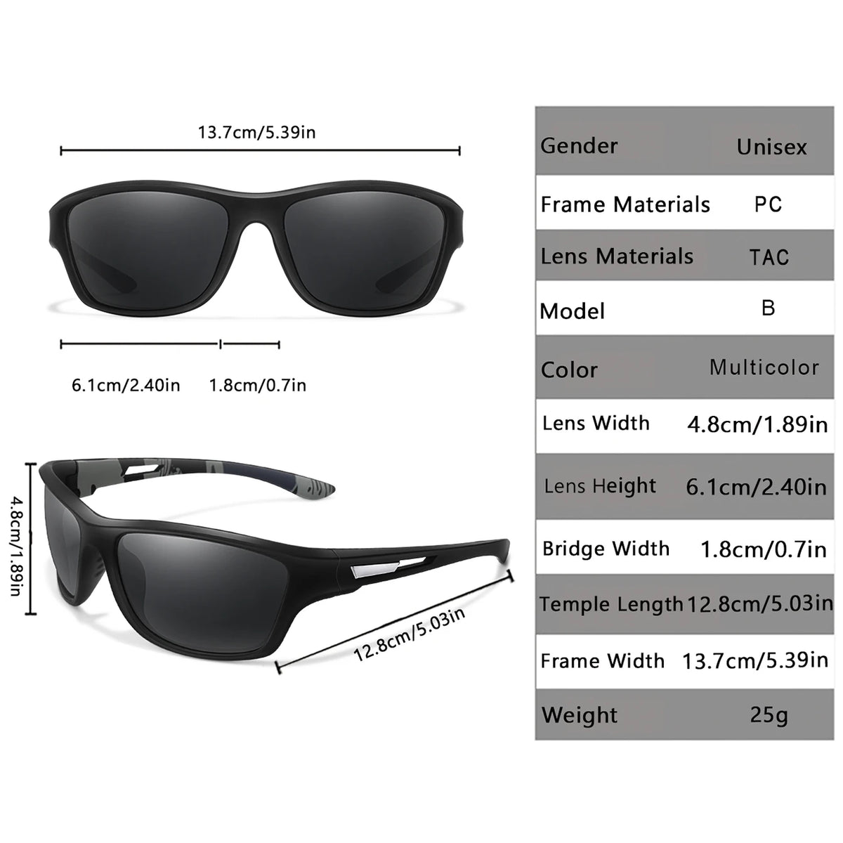 Men's Polarized Cycling Sunglasses Men Women Outdoor Sports Driving Hiking Sun Glasses Fishing Anti-glare UV400 Eyewear TAC Lens