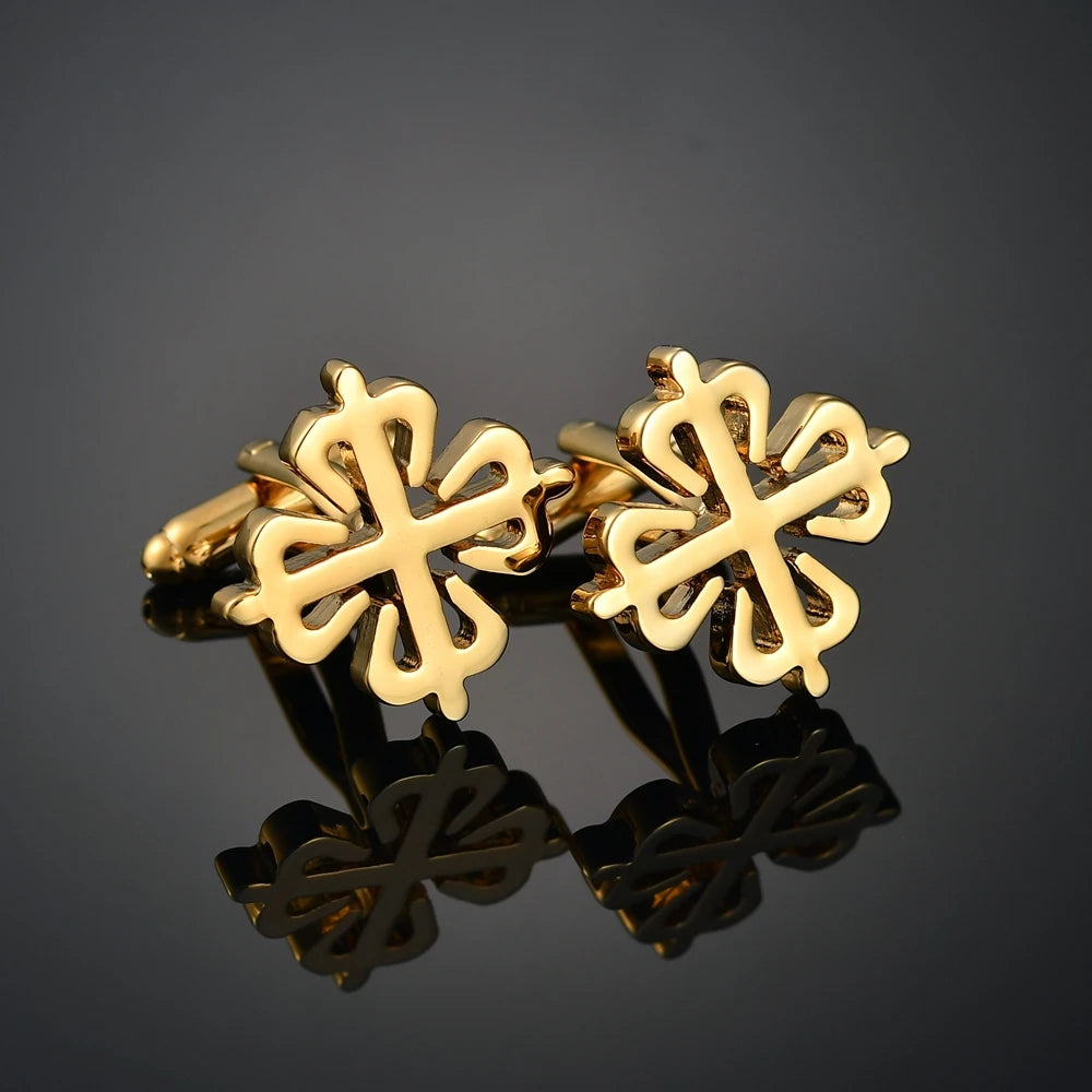High Qualit Men's Jewelry Cufflinks Luxury Design Leather/Deer/Gold Bar/Fish/Bike Cufflinks French Shirt Gemelos