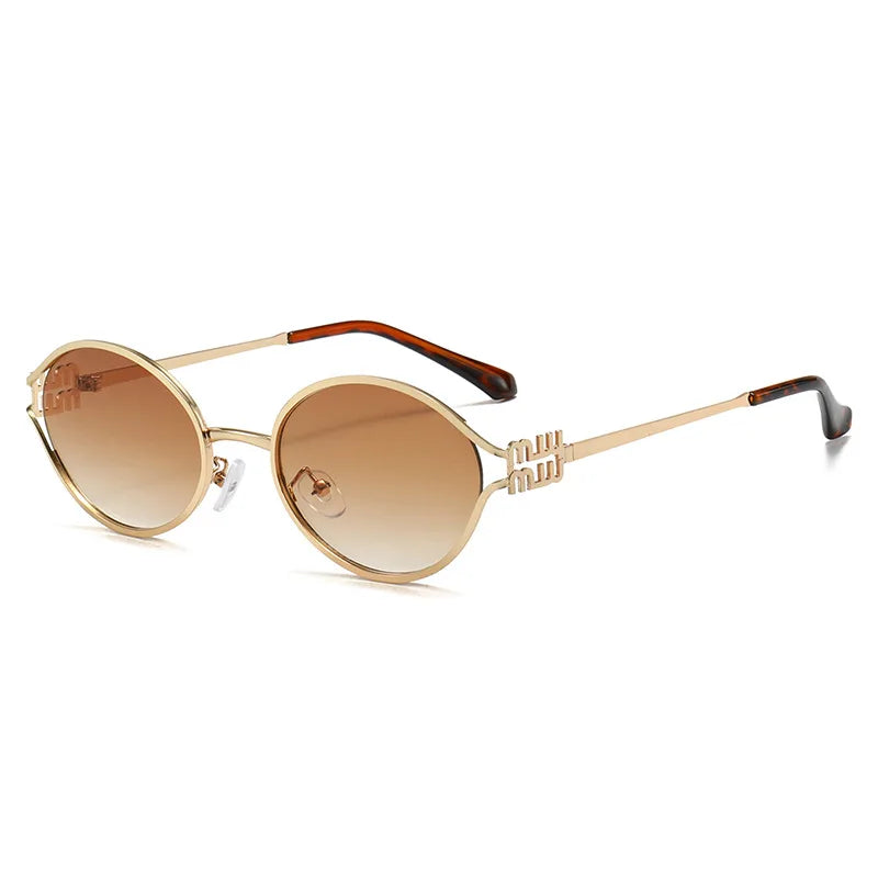 Sunglasses for Women Retro Oval 90s Sun Glasses Lightweight Vintage Cat Eye Trendy ShadesProtection Lens