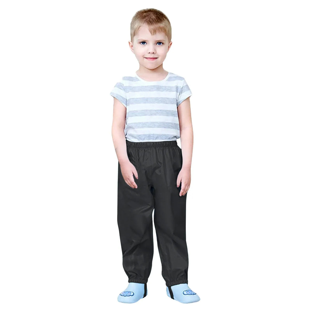 Waterproof Girls Boys Pants Toddler Kids Rain Pants Windproof Mud Trousers Elastic Waist Kids Children Rain Pants