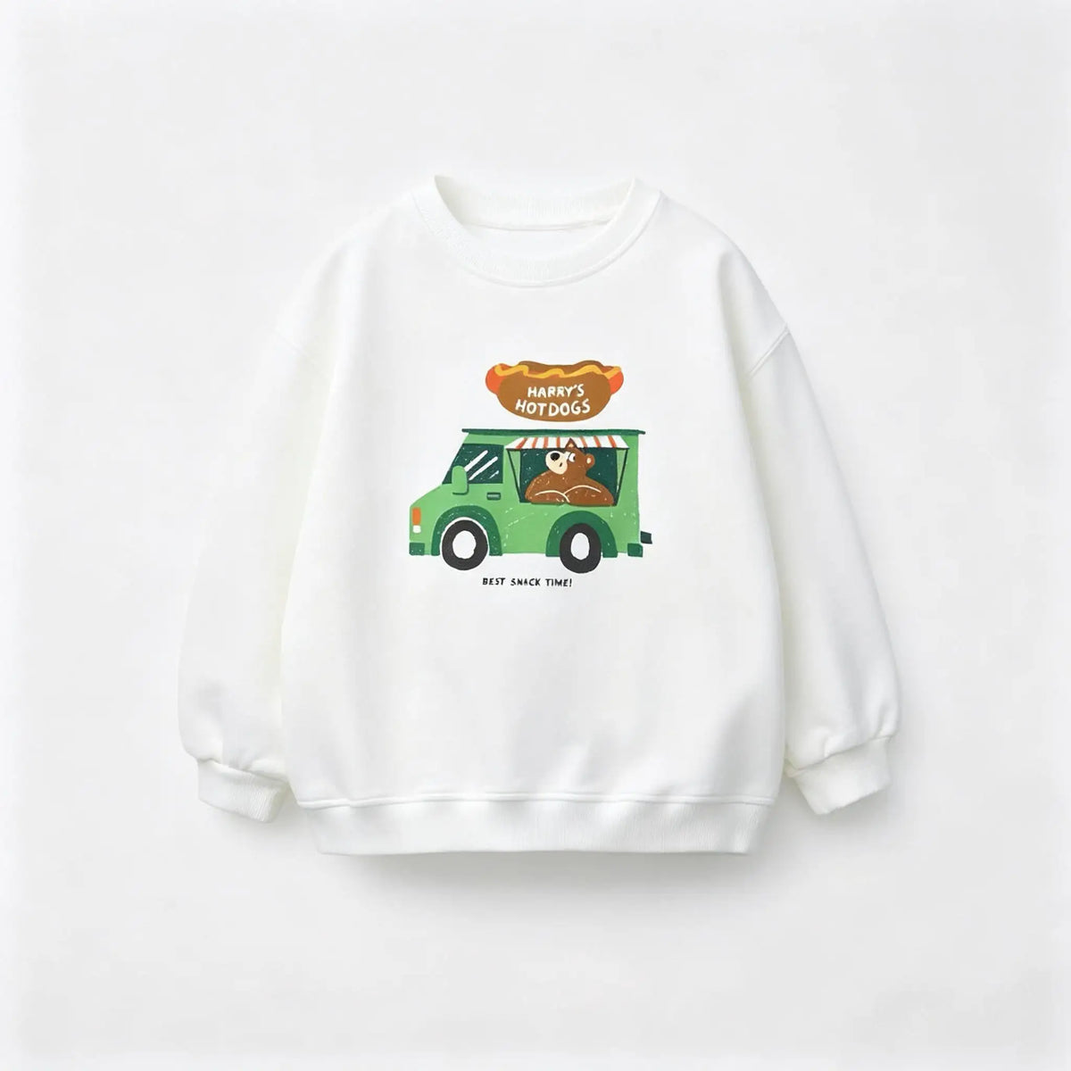 Cartoon Sweatshirts 1-6Years Old Kids Blue Crewneck Pullovers Printed Hoodie Outer Wear Boys Toddler New Design Spring Wear