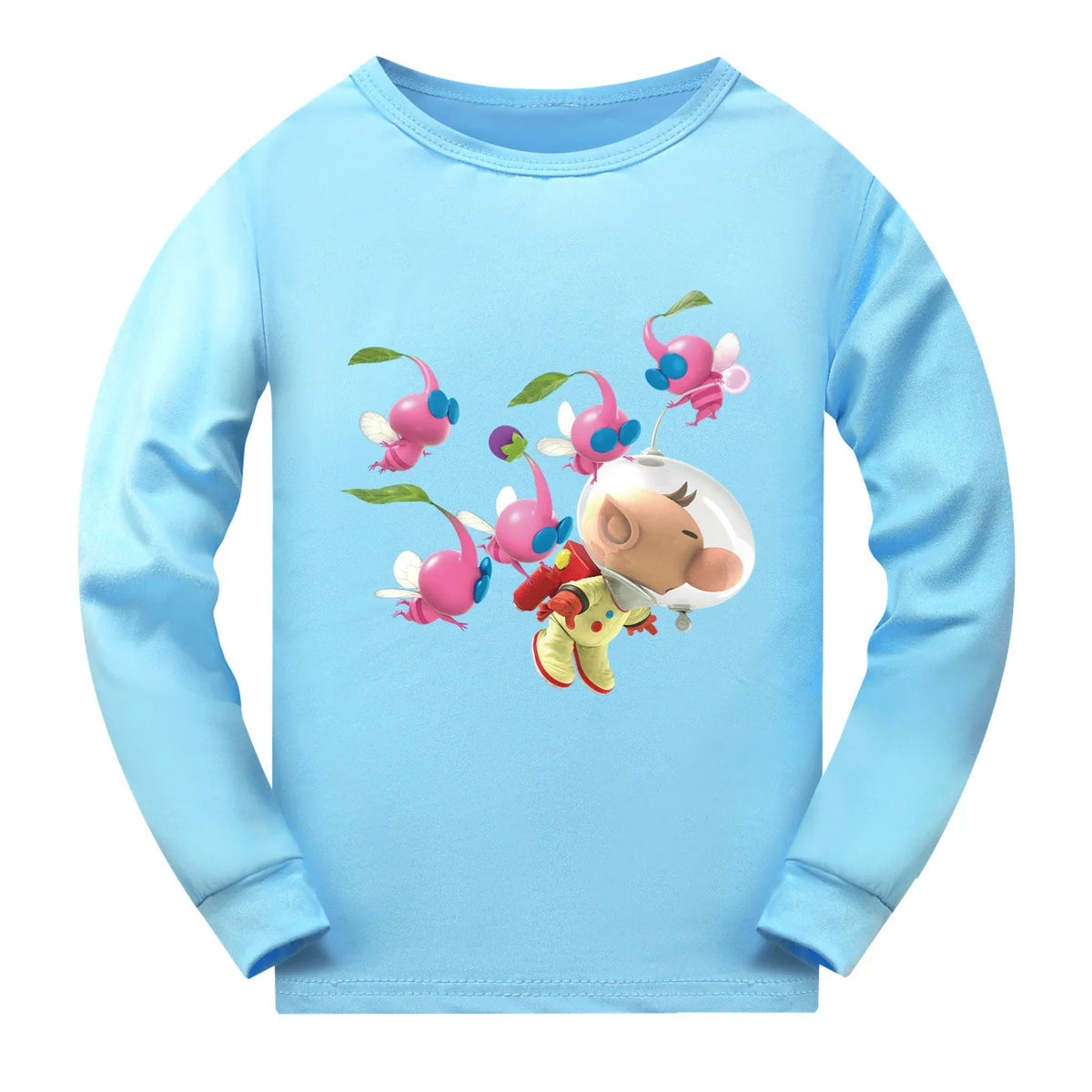 Newest PIKMIN 4 WIKI Costume Kids Cartoon Pajama Sets Baby Girls Long Sleeve Tops Pants 2pcs Set Teenager Boys Casaul Sleepwear