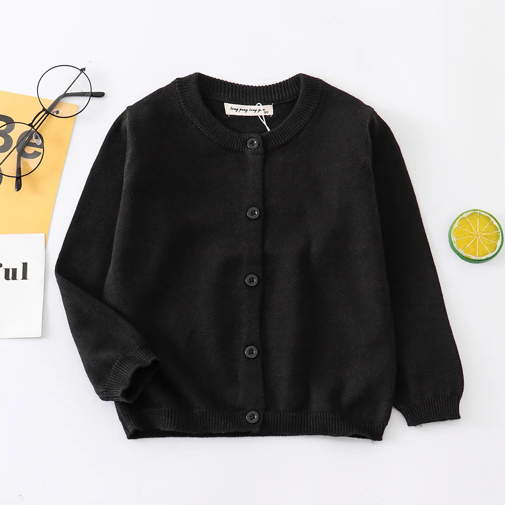 Boys Sweaters Girls Cardigans Cotton Knitted Pink Red Spring Clothes Kids Cardigan Toddler Baby Knitwear 1 2 3 4 5 6 7 8 9 Years