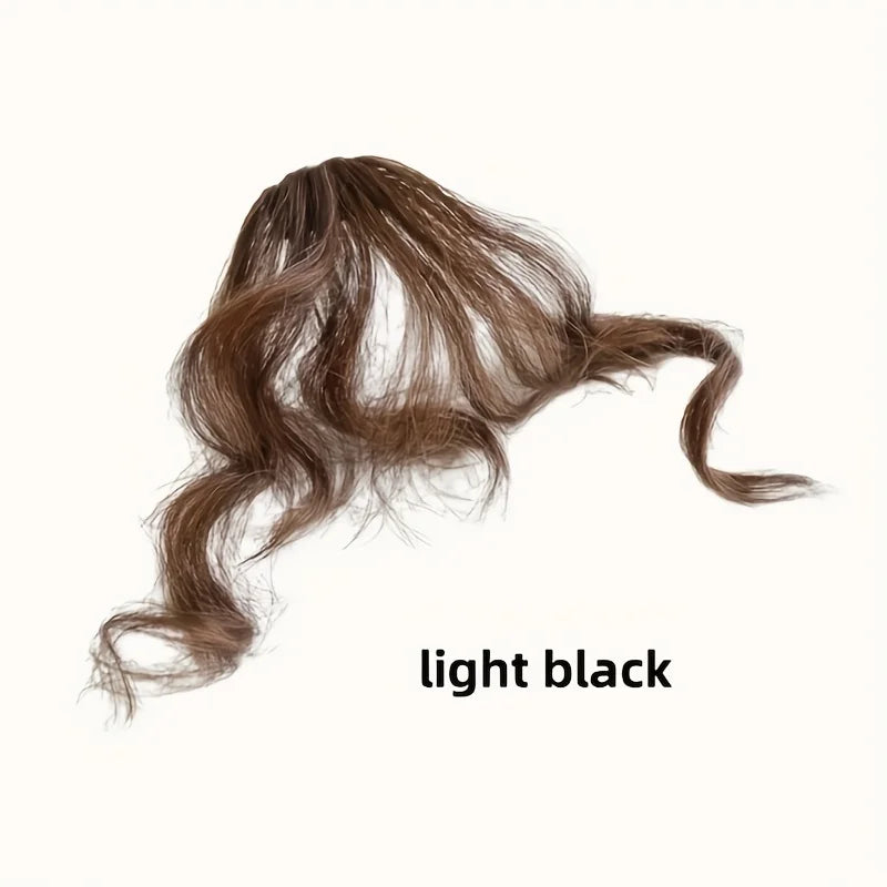 Women's bangs wig pieces are made of synthetic fiber, simple and natural, suitable for all ladies to wear as wig accessories.