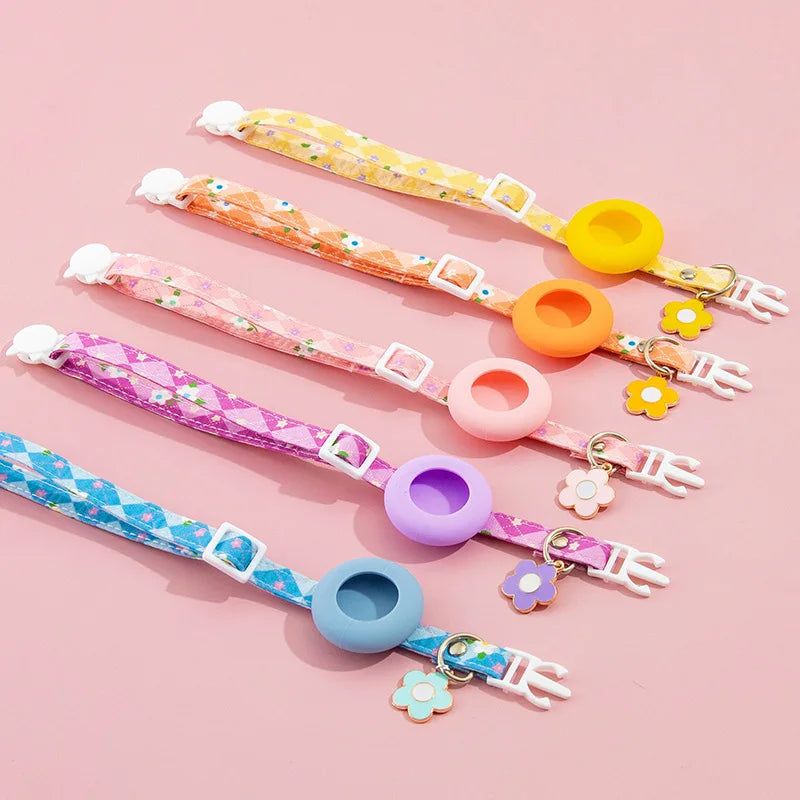 Pet Collar with AirTag Protective Case Anti-lost Outdoor Park Dog Cat GPS Tracker Install Supported Necklace Pet Accessories
