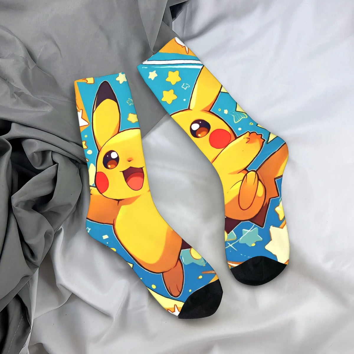 Happy Funny Male Men Socks Hip Hop Pokemons Cartoon Gengar Sock Polyester  Graphic Women's Socks Spring Summer Autumn Winter