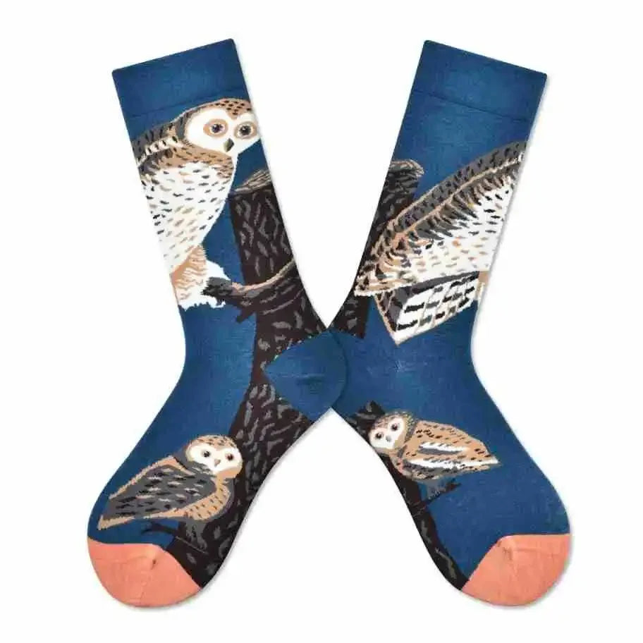 Trendy and Personalized Men Socks Hip Hop Oil Painting Abstract Sock Mouth Letter Embroidery Autumn Mid Tube Socks Women носки