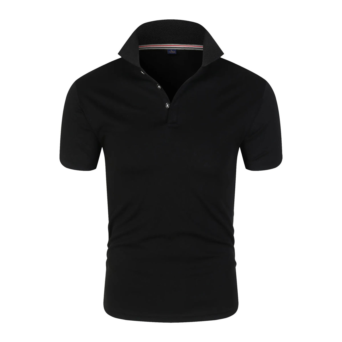 New Solid Color Polo Shirt Men's Short Sleeve Button Tshirts Lapel Lightweight Streetwear Sport Casual Tops