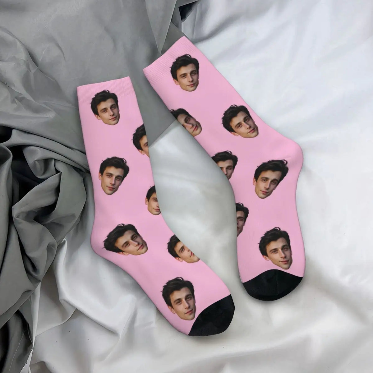 Customized face-shaped socks  Unisex customized socks  Personalized picture socks  Photo socks  Customized socks as gifts