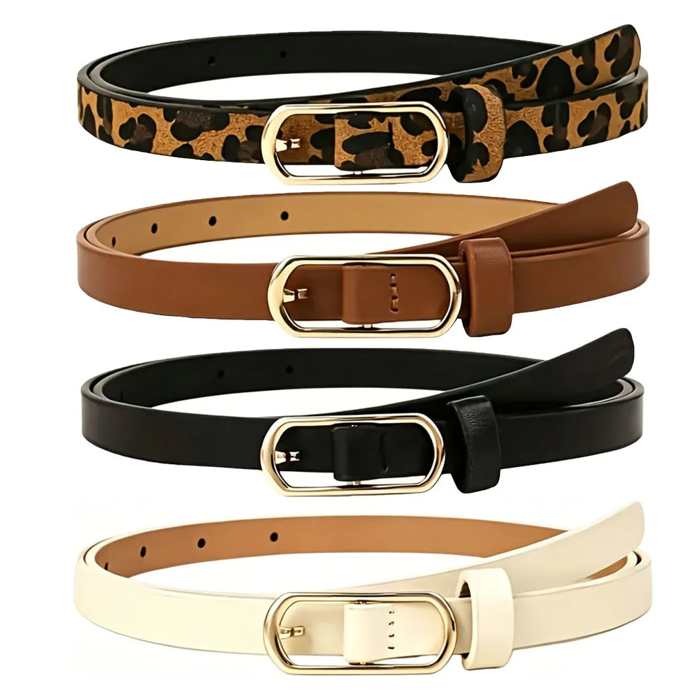 Women's Slim Waist Belt Fashion Versatile Women's Dress Thin Belt Daily Women's Clothing and Accessories Great for Wearing
