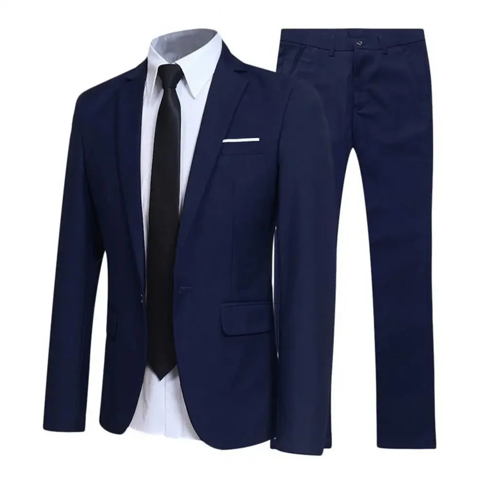 Men Slit Fit Two Three Piece Business Dress Man Suit Groomsmen Clothing Suits for Men 2022 Trajes De Hombre Prom Suit Costuum