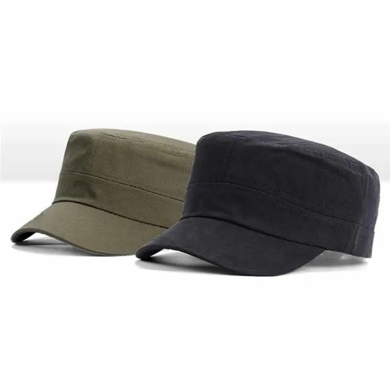 Hat Men's Flat Military Hat Is Simple And Versatile, Middle-Aged Hat Spring And Autumn Duck Tongue Casual Fashion New Style