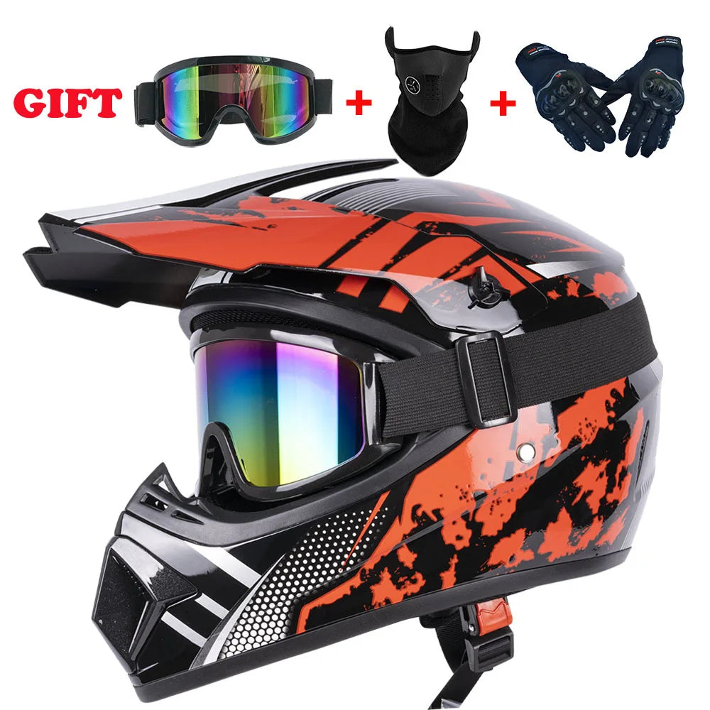 Need Kids Gear? Youth Motorcycle Helmet Off-Road Dirt Bike ATV DH Cross Go-kart Capacete DOT