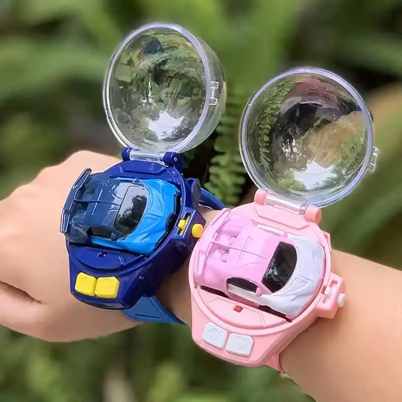 Kids Mini Watch Remote Control Car Toy 2.4Ghz RC Wrist Watch Racing Car USB Rechargeable Cute Mini Car