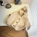 Children Knitted Sweaters Cardigan Autumn Winter Cute Solid Color Single-breasted Hooded Coat Baby Cardigan Boys Girls Sweaters