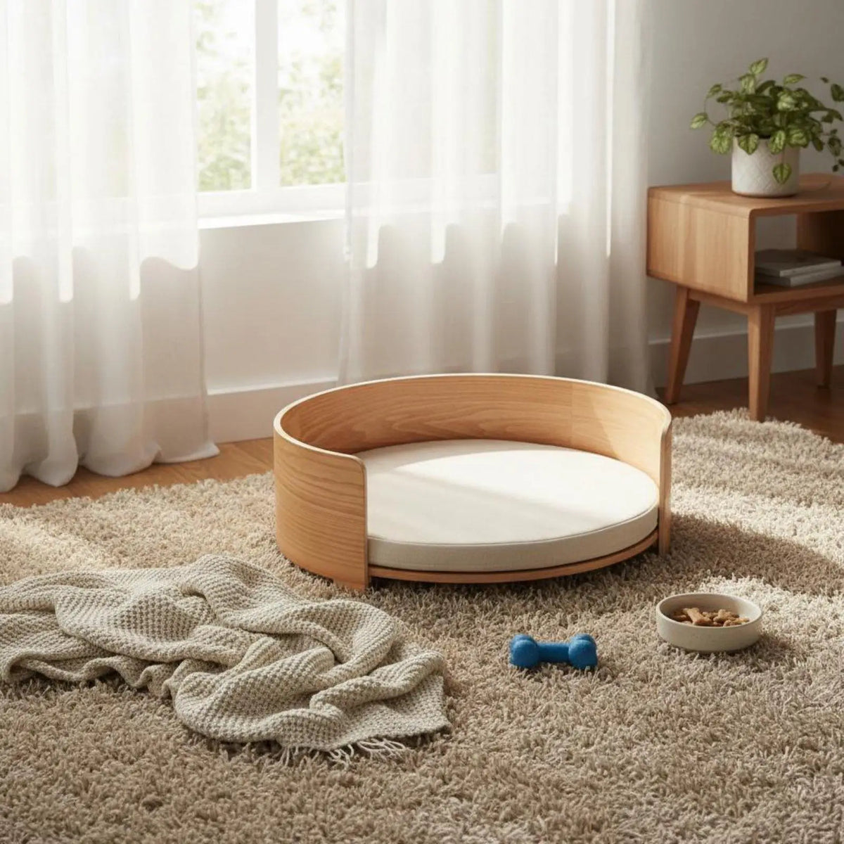 Industrial Shelter Four Season Pet Bedding Thick Cushioned Cat Bed Dog Lounger for Living Room Indoor Use