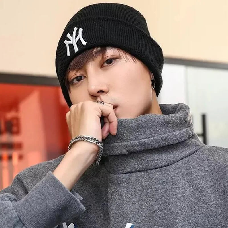 Winter Hats for Women Men Beanies Knitted Hat Girls Autumn Female Caps Bonnet Unisex Warm Solid Beanie Hat Brand Dropshipping