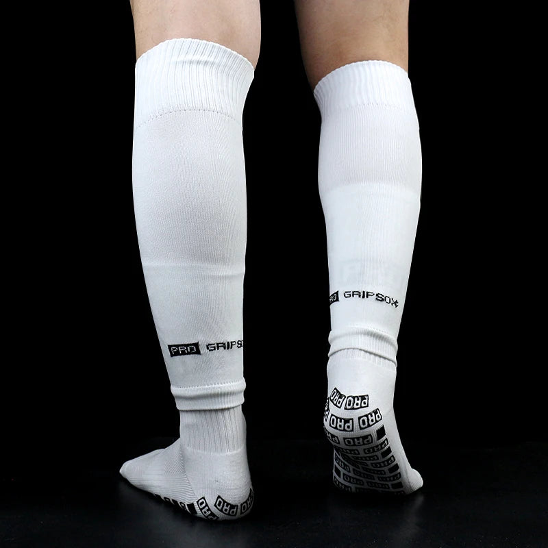 1 Set Of High Elastic Football Shin Guards Socks Leg Coveradult Youth Outdoor Sports Protective Equipment Non-slip Soccer Socks
