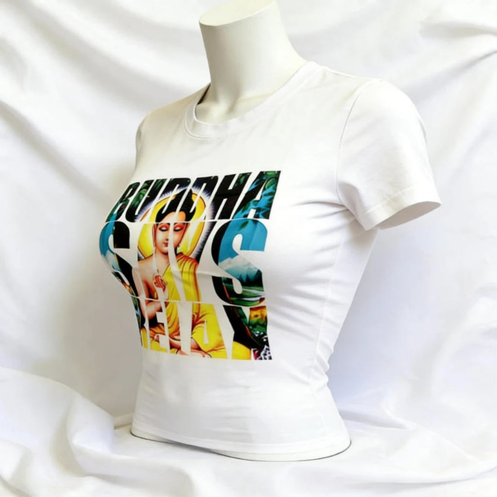 Cute Girls Tees Tops Aesthetic Graphic Tees Tops Y2k Style Women Clothing Streetwear Harajuku Printing Sexy T-shirts Summer 90s