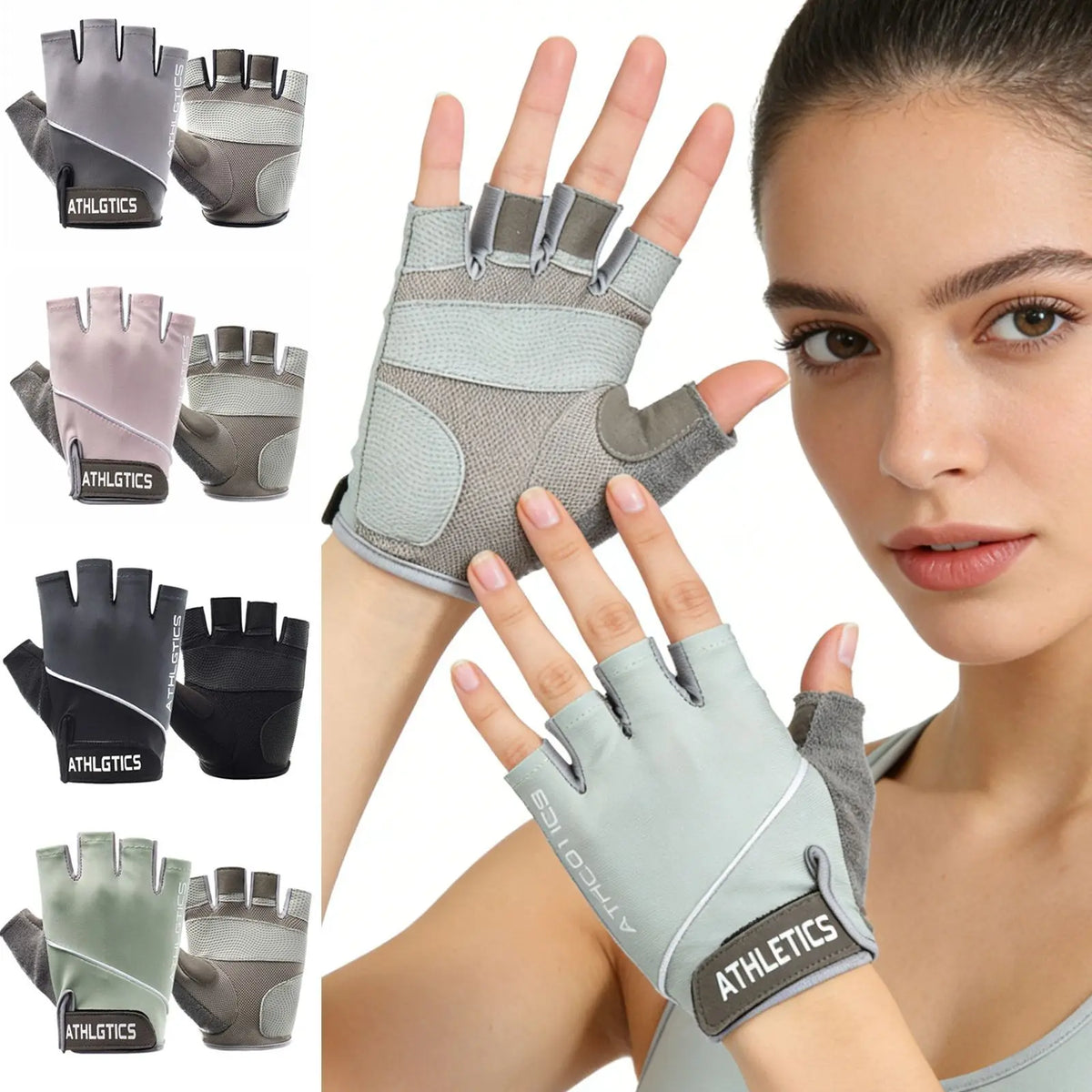 Workout Gym Gloves for Men Women Fishing Cycling Spring Summer Gloves Half Finger Training Breathable Non-slip Fitness Gloves