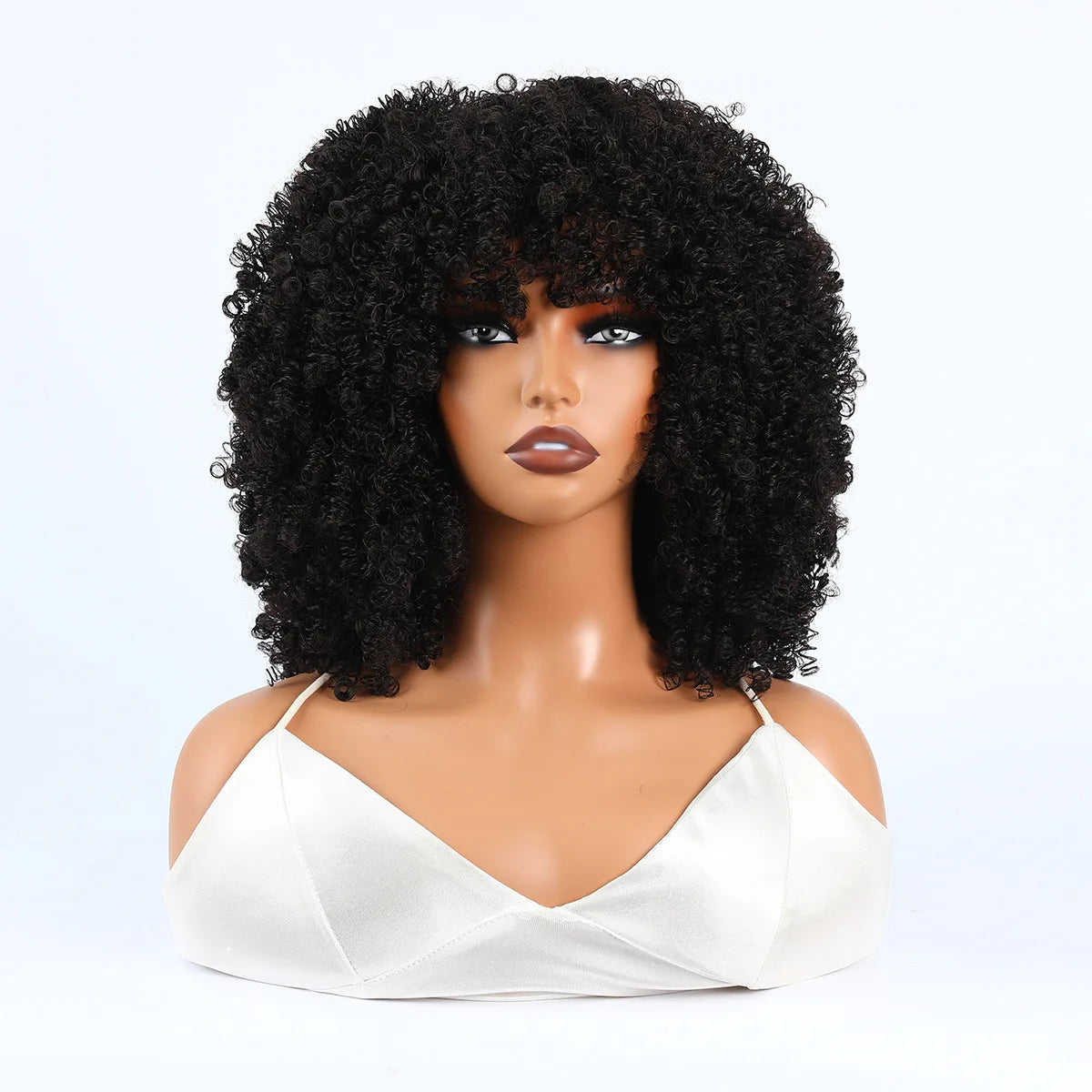 Women's Wigs African Fashion Bold Curls Synthetic Fiber Wigs