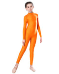 Kids Ballet Skate Dance Wear Girls Gymnastics Bodysuit  Long Sleeve Bodysuit Children Jumpsuit Wear Training Performance Wear